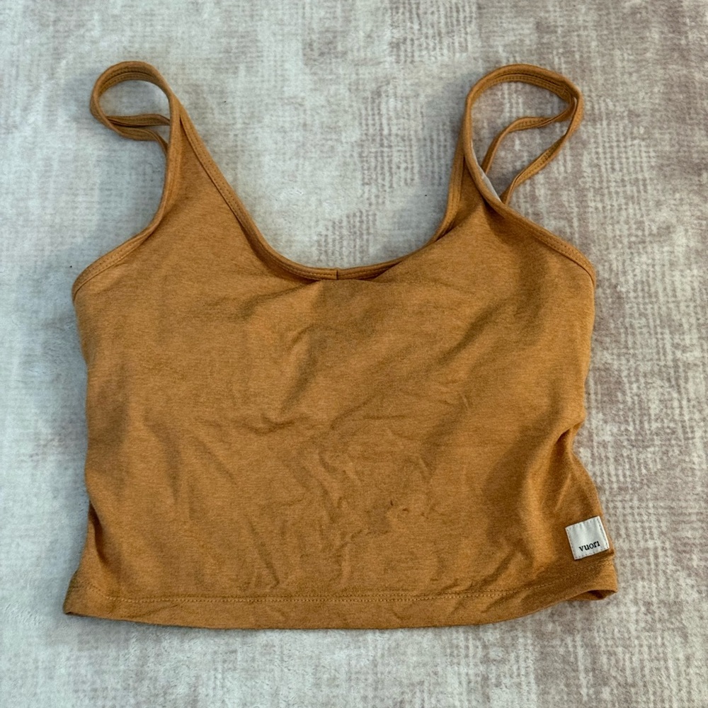 Vuori mustard yellow/brown Tank Top